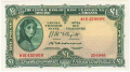 Ireland, Republic Of 1 Pound, Prefix 81E, 25.10.1955